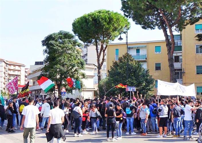 corteo studenti ottobre 2018