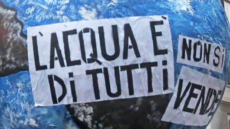 L'acqua è di tutti e non si vende