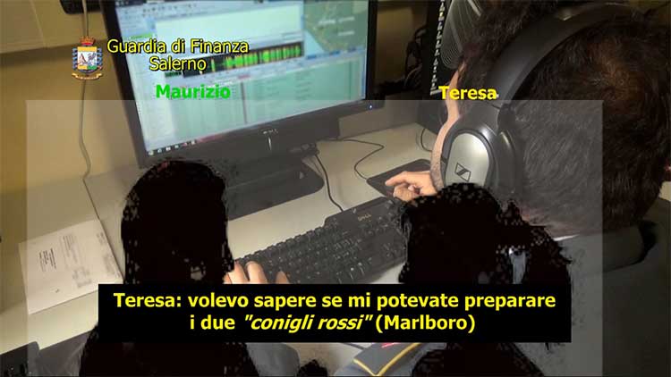 le intercettazioni della Guardia di Finanza ai contrabbandieri