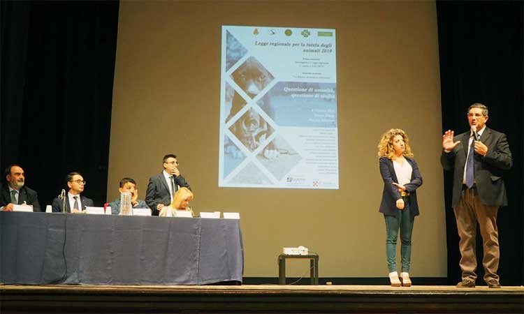 il sindaco Manlio Torquato e l'assessore Federica Fortino al convegno