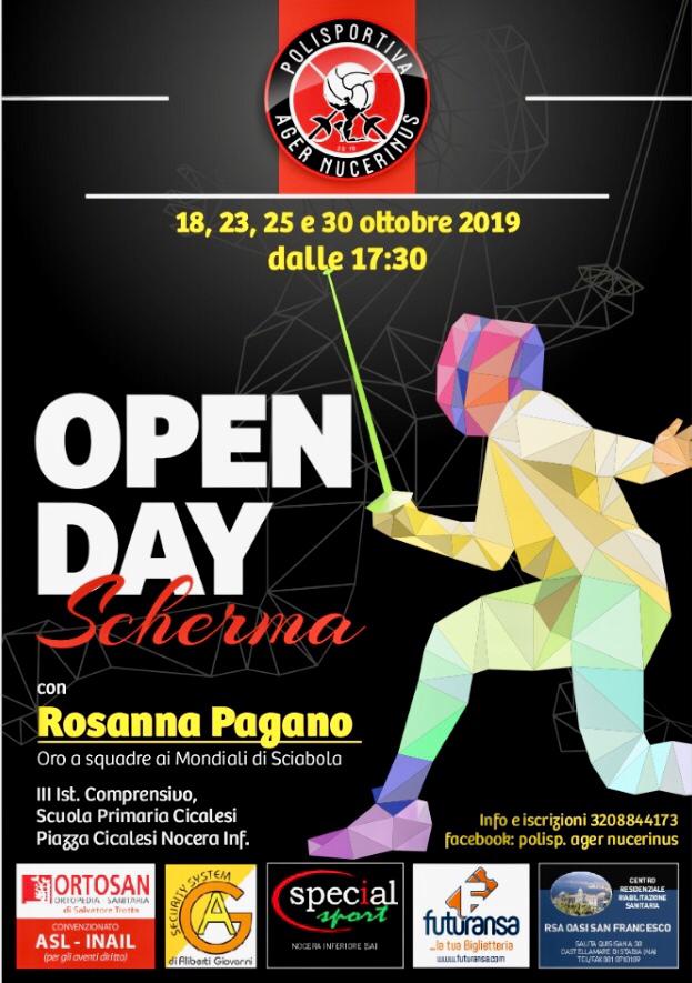 locandina open day scherma