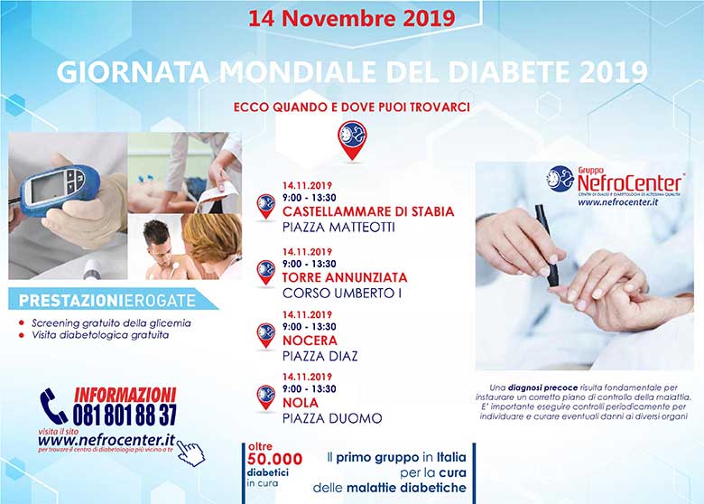 Giornata Mondiale del Diabete Nefrocenter