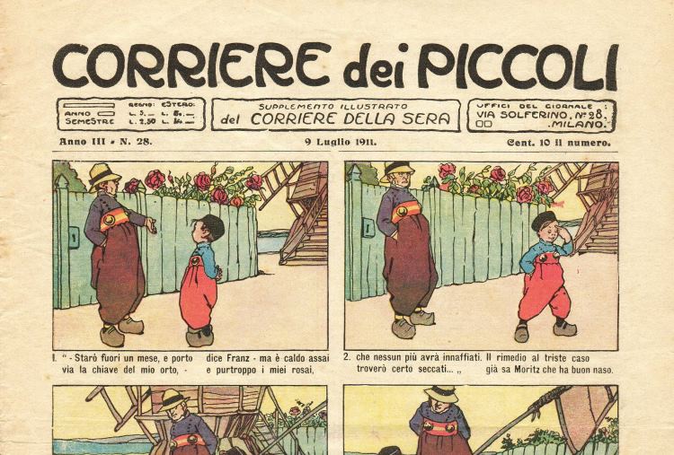 LA copertina di un numero del Corriere dei Piccoli