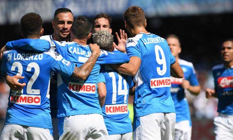 un momento di Udinese-Napoli