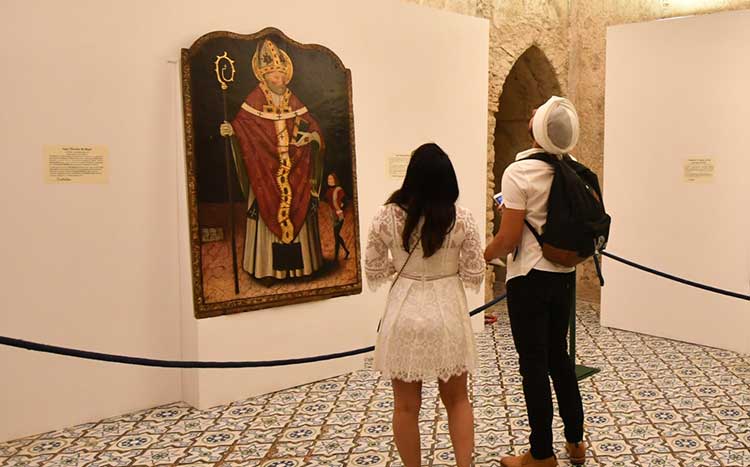 La pala di san Nicola esposta a Ravello