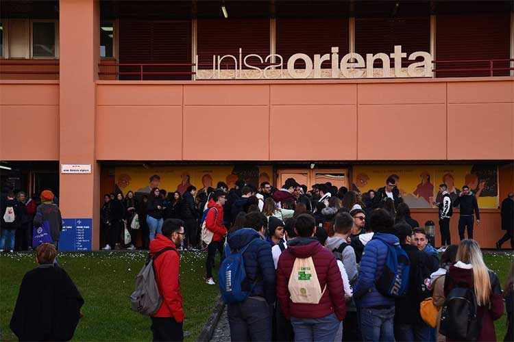 unisaorienta 2020: uno dei gruppi di studenti partecipanti