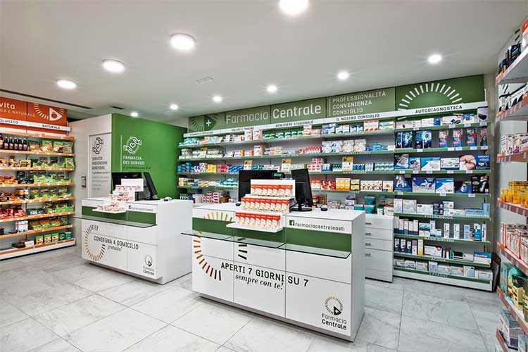 L'interno di una farmacia