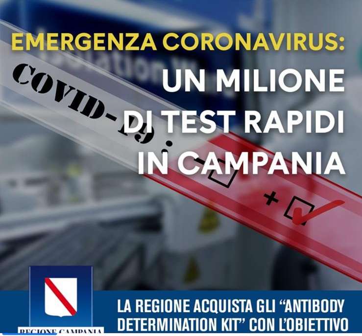 Test massivi per il #Coronavirus in Campania