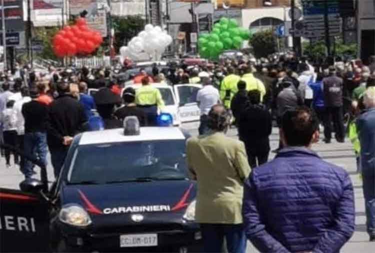 I funerali del sindaco di Saviano Pasquale Sommese