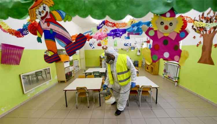 scuola disinfezione