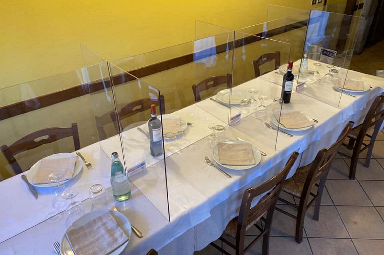 plexiglass ristoranti