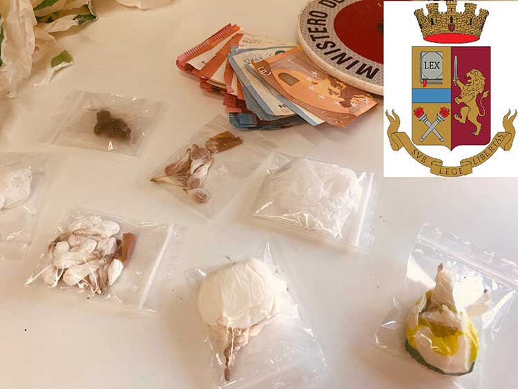 la droga sequestrata nel rione Carmine