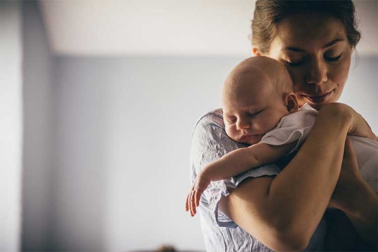 Una mamma con il suo bambino