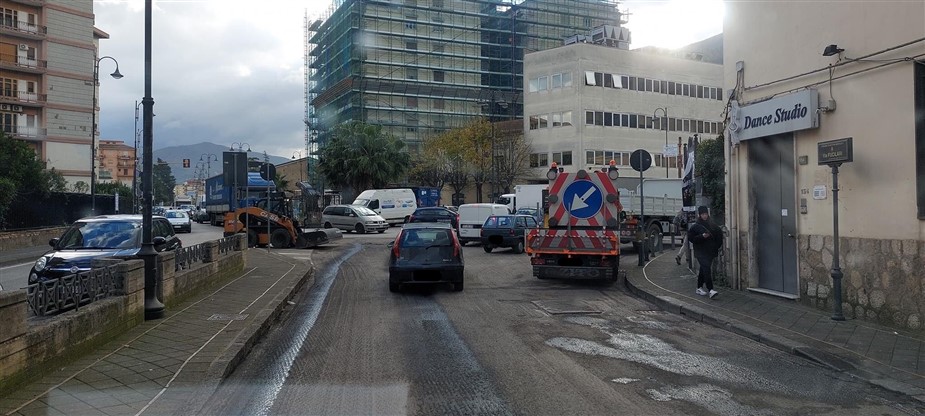 lavori e traffico nocera