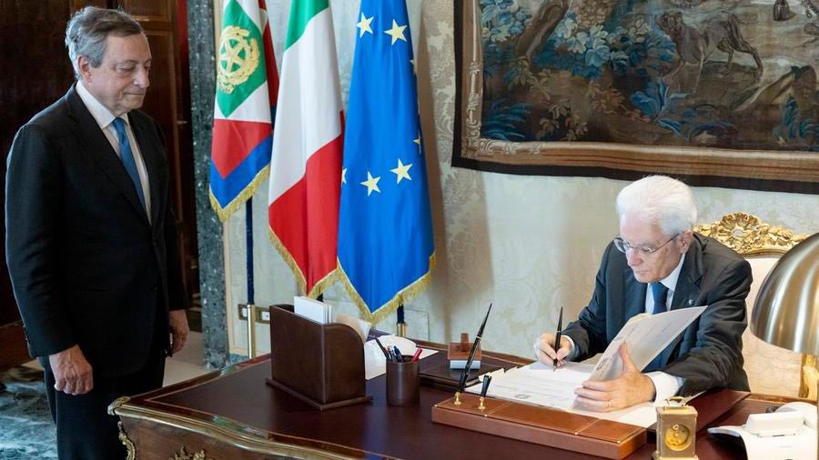 mattarella draghi dimissioni